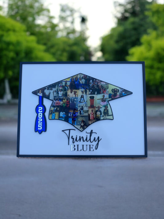 Grad Hat Photo Collage Keepsake