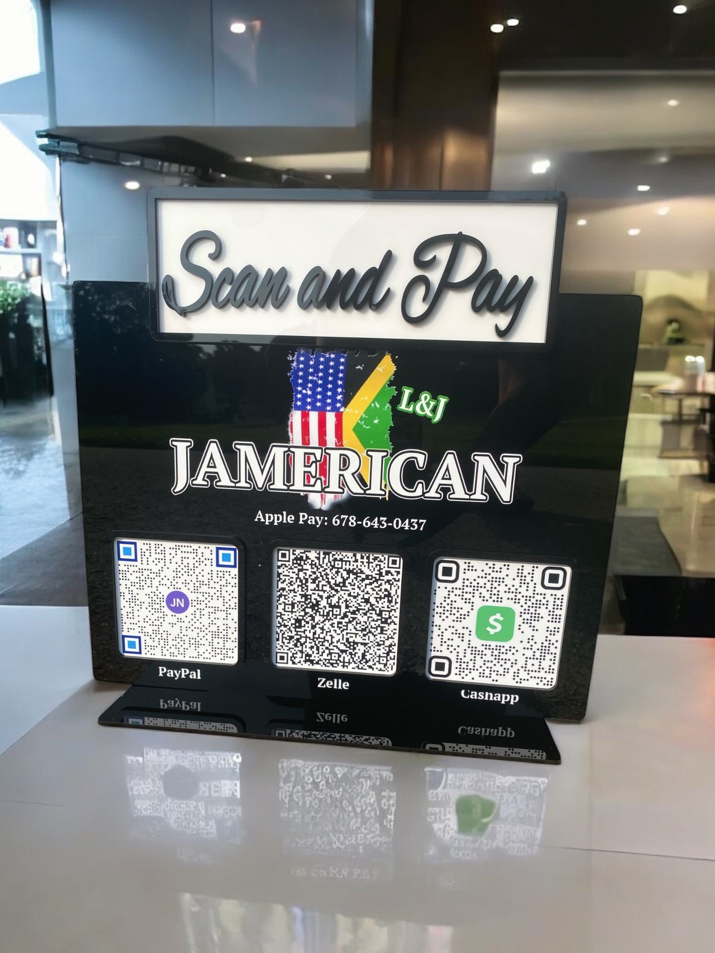 Custom Acrylic Scan Sign