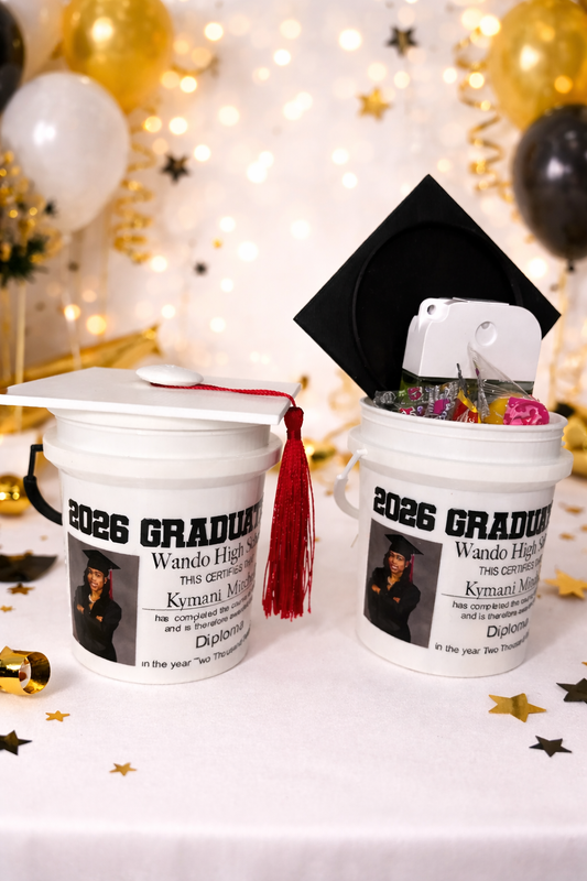 Graduation Bucket Keepsake/ Party Favor