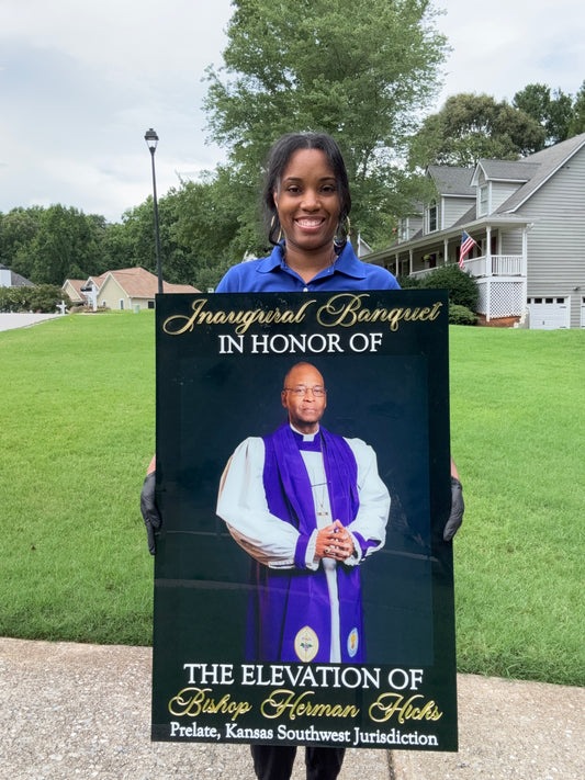 Acrylic Retirement/Church Photo Welcome Sign