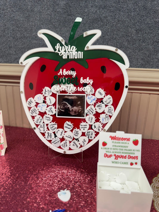 Strawberry Signable Guestbook