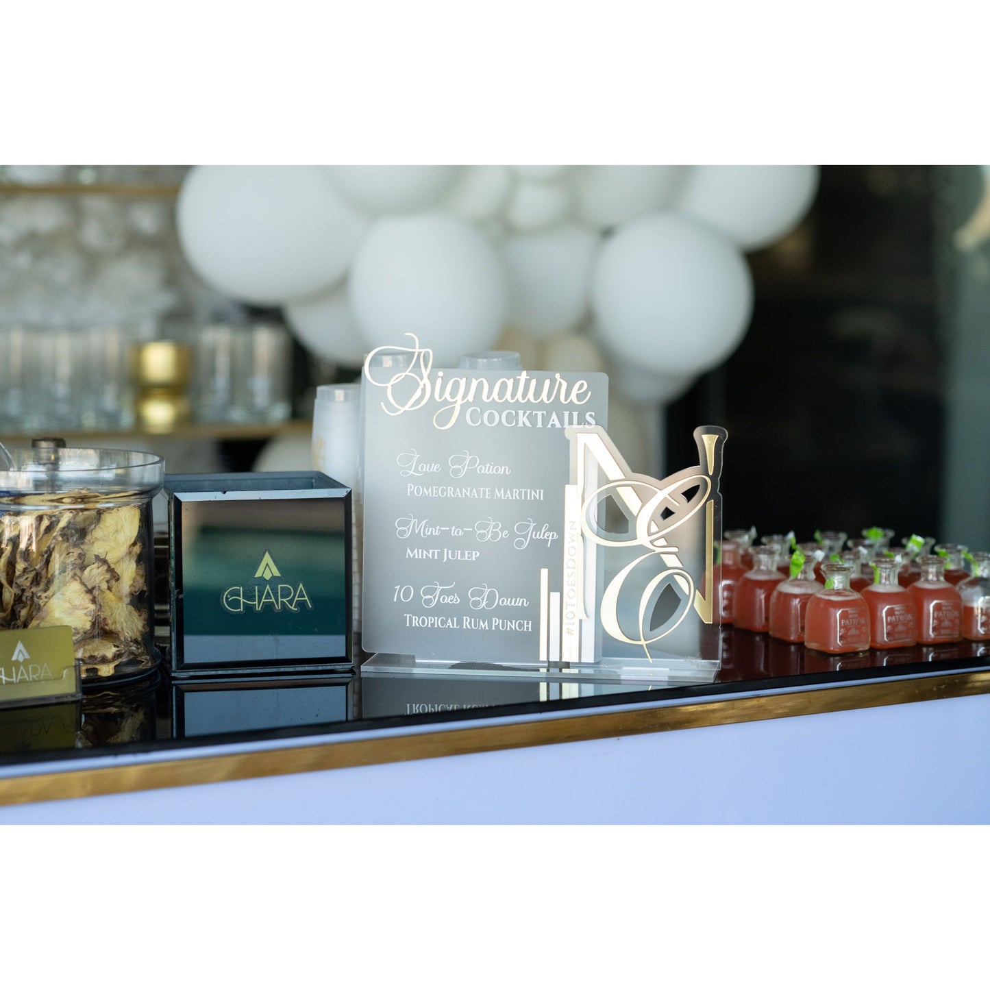 Personalize Acrylic Bar Menu