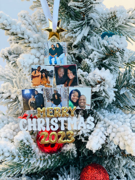 Personalized Photo Christmas Tree Ornament