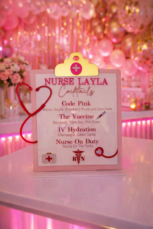 Custom Clipboard Bar Menu Sign