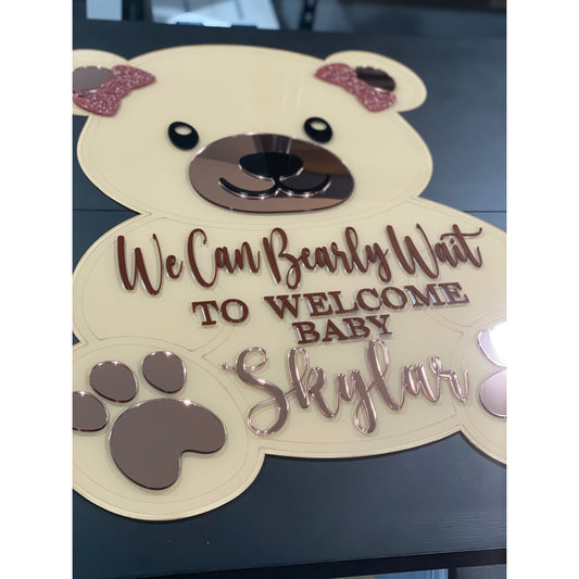 Custom Bear Welcome Sign