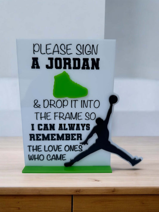 Shoe Signable Guestbook