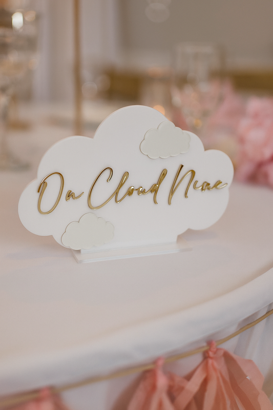 Acrylic Cloud Center Pieces