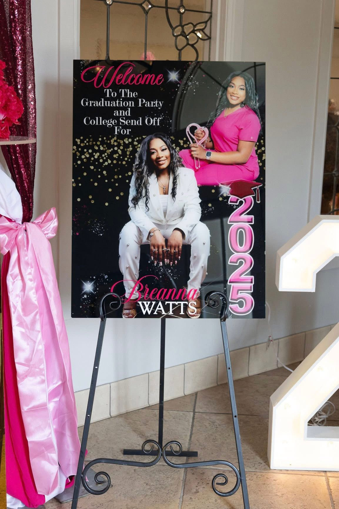 Photo Graduation Welcome Sign