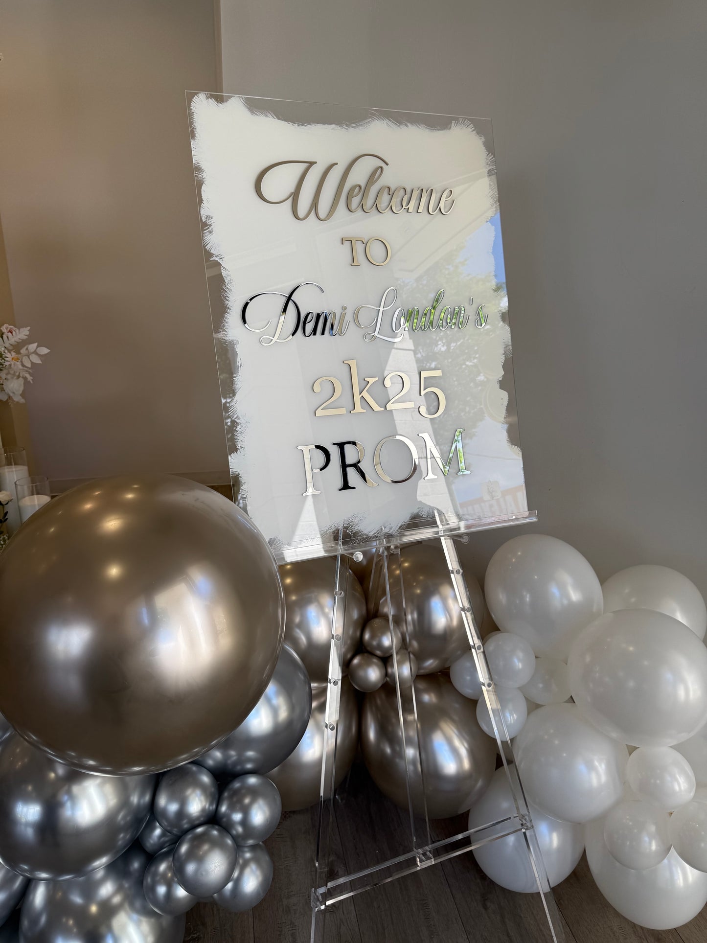 Custom Acrylic Welcome Sign
