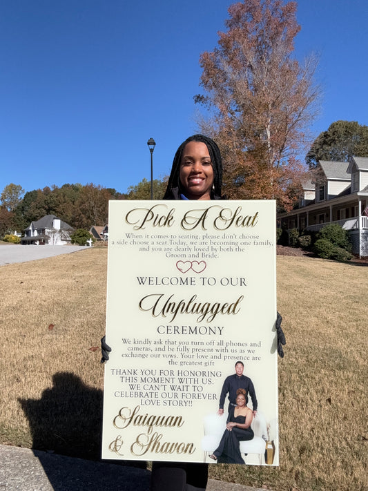 Acrylic Unplugged Sign