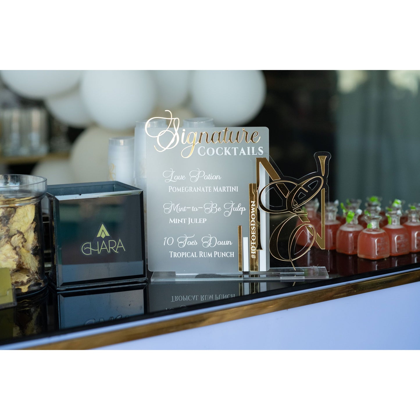 Personalize Acrylic Bar Menu