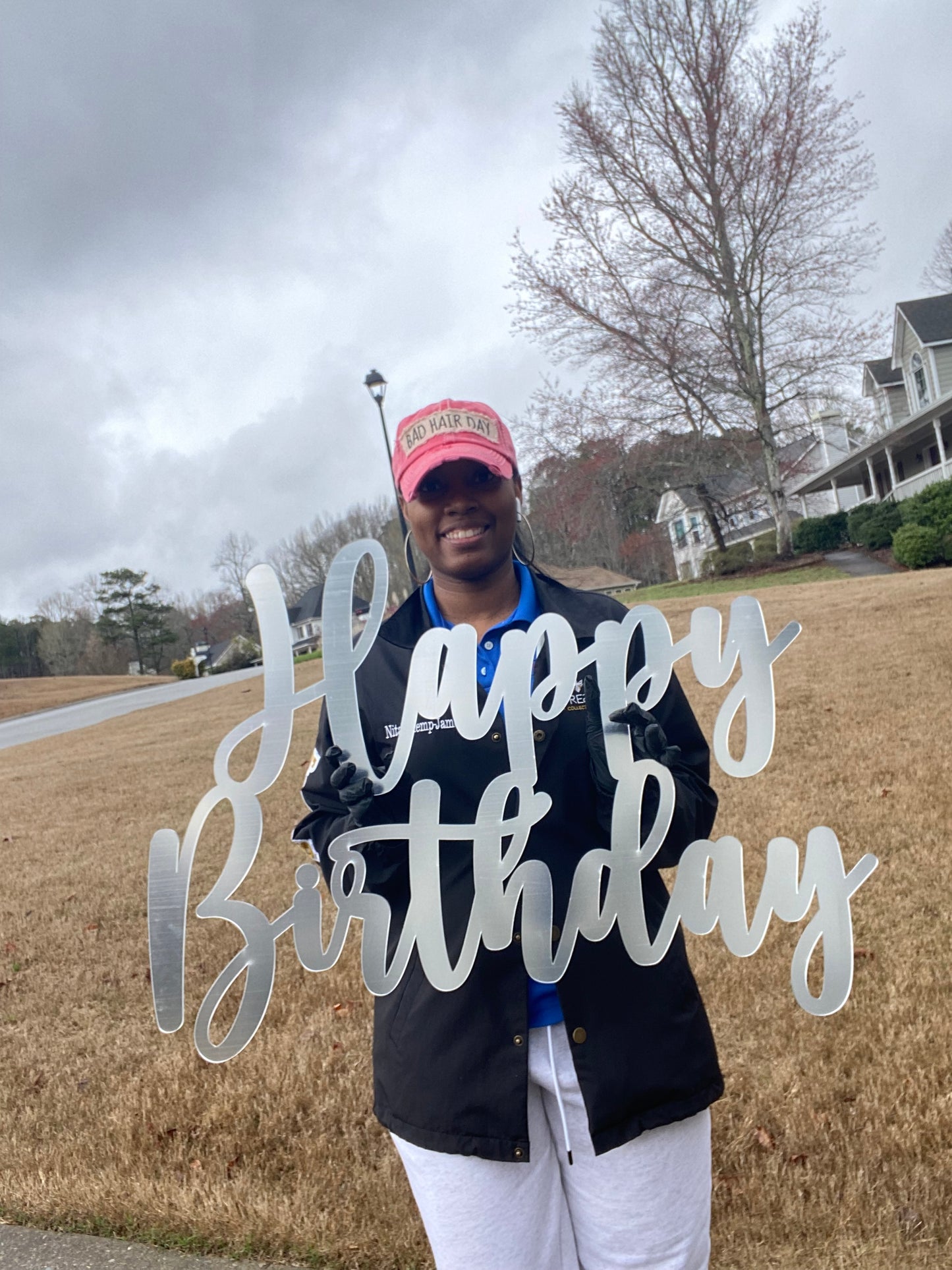 Happy Birthday Backdrop Sign