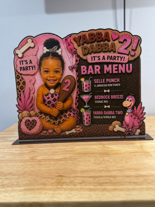 Designed Ready Custom Bar Menu