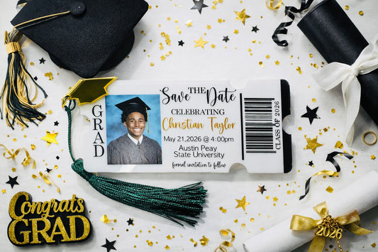 Acrylic Graduation Invitations/Save the Date