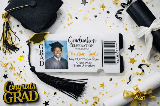 Acrylic Graduation Invitations/Save the Date