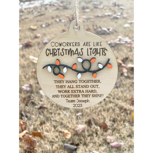 Christmas Lights Humor Ornament