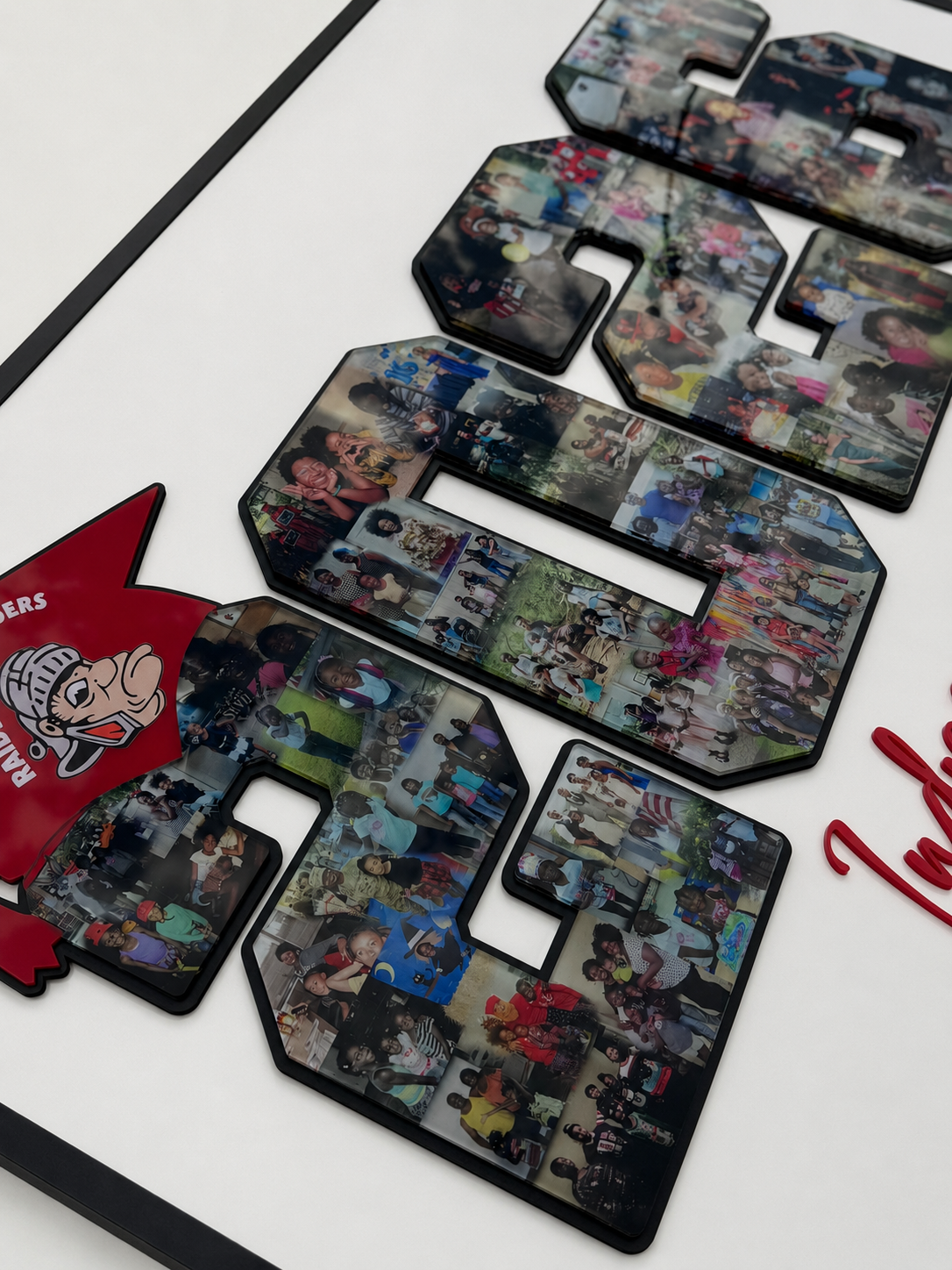Custom Year Photo Collage Signable Keepsake