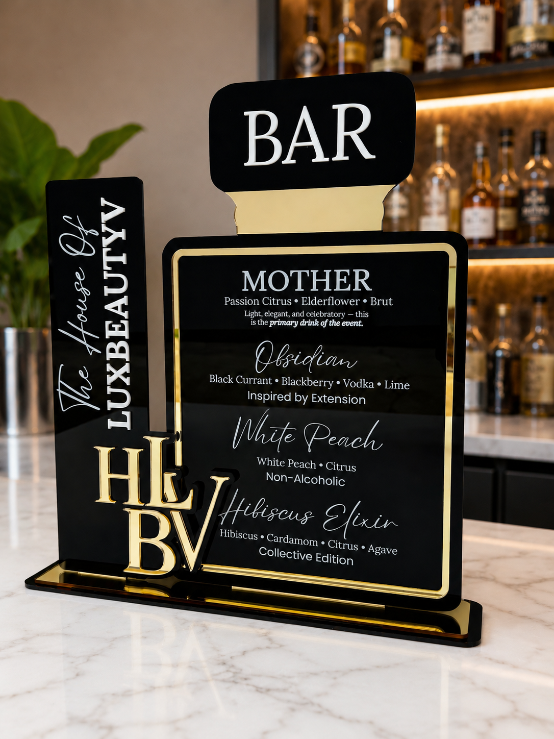 Custom Drink/Bar  Menu
