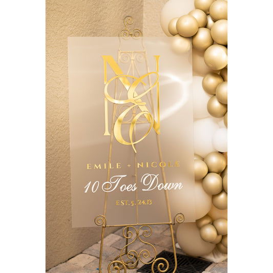 Custom Acrylic Welcome Sign