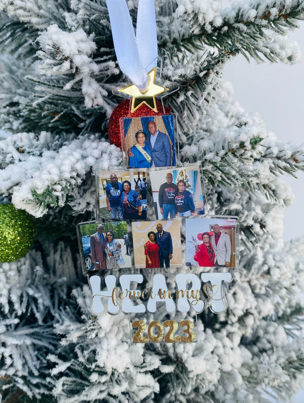 Personalized Photo Memorial Tree Ornament