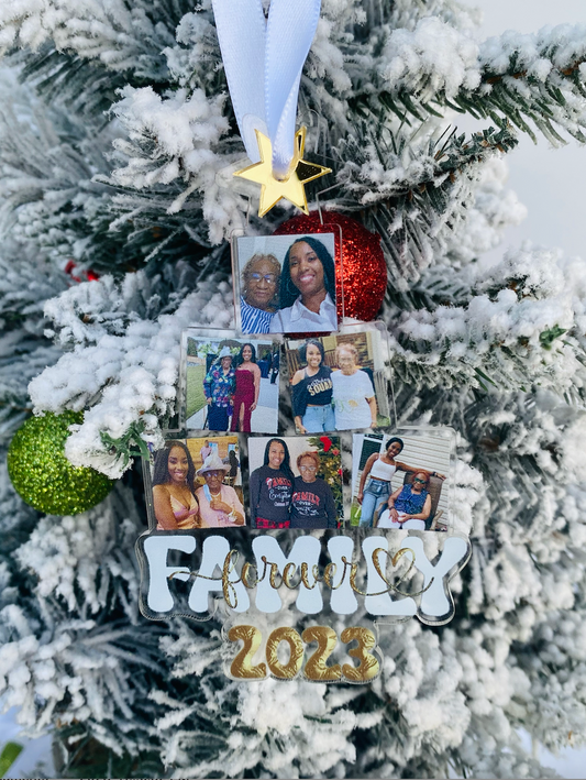 Personalized Photo Family Tree Ornament