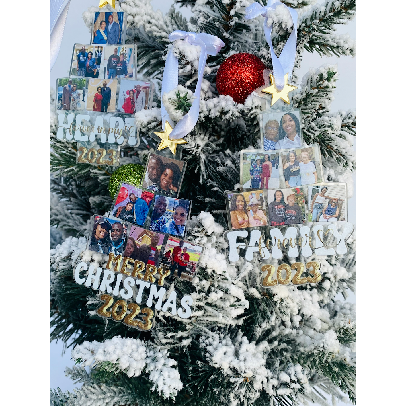 Personalized Photo Bestie Tree Ornament