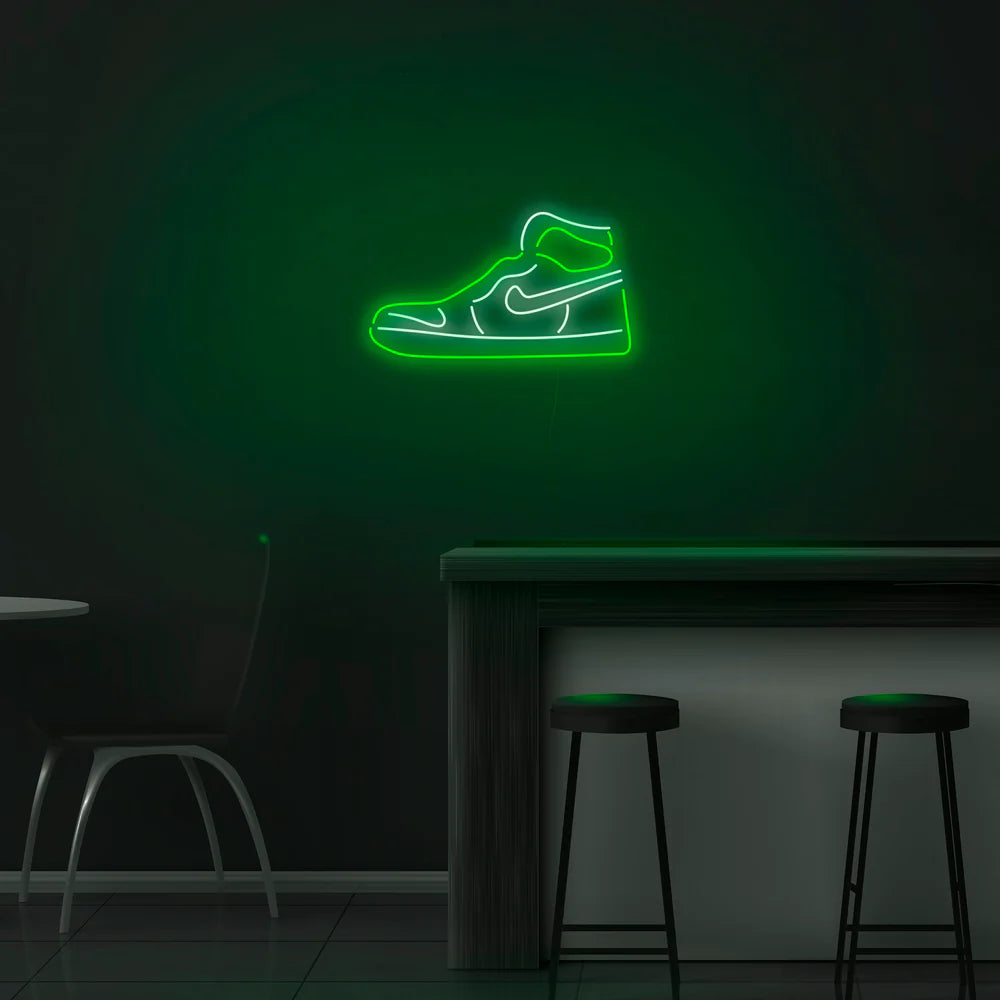 Retro High Top Shoe LED Neon Light