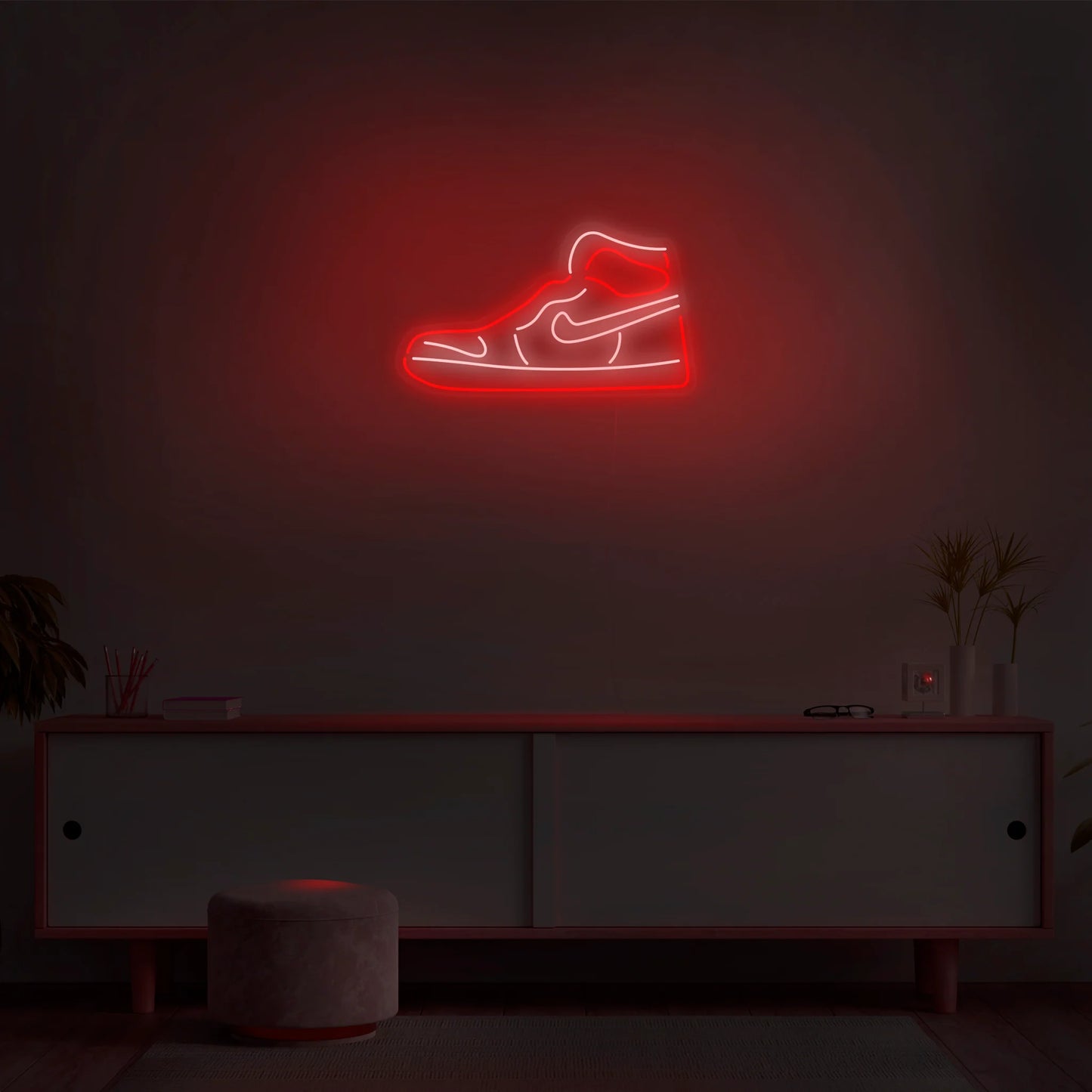 Retro High Top Shoe LED Neon Light